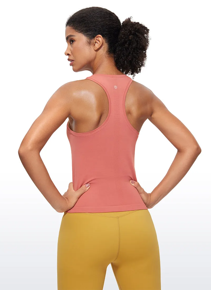 Seamless Scroop Neck Racerback Tanks sold by CRZ Yoga product image thumbnail 2