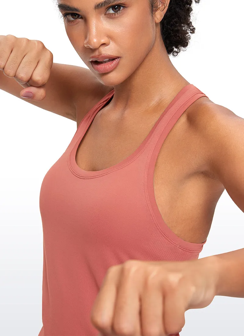 Seamless Scroop Neck Racerback Tanks sold by CRZ Yoga product image thumbnail 4