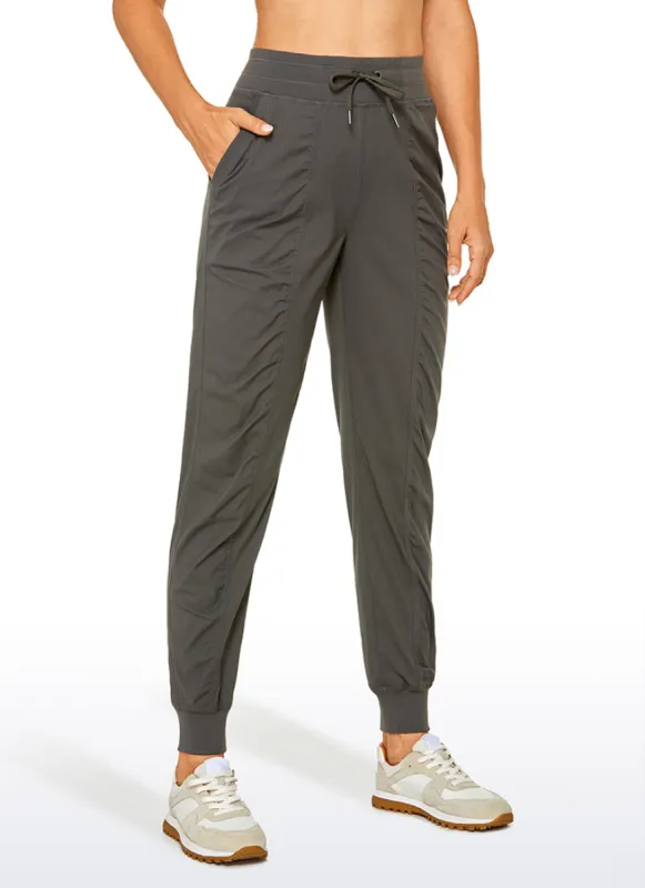 Striped Joggers with Pockets 28'' - Ruched sold by CRZ Yoga