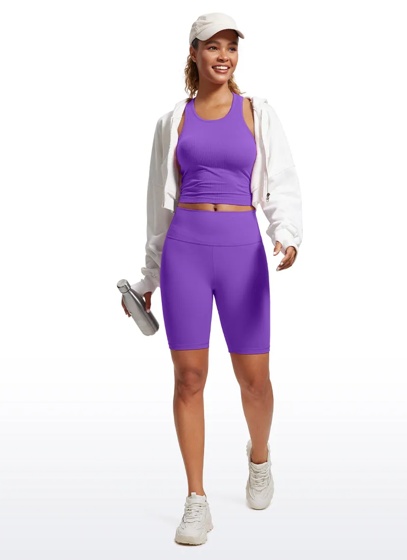 Seamless Ribbed Racerback Crop Tank sold by CRZ Yoga product image thumbnail 3