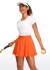 Feathery-Fit Soft Flat Waist Ruffle Layered Tennis Skirts 15'' sold by CRZ Yoga