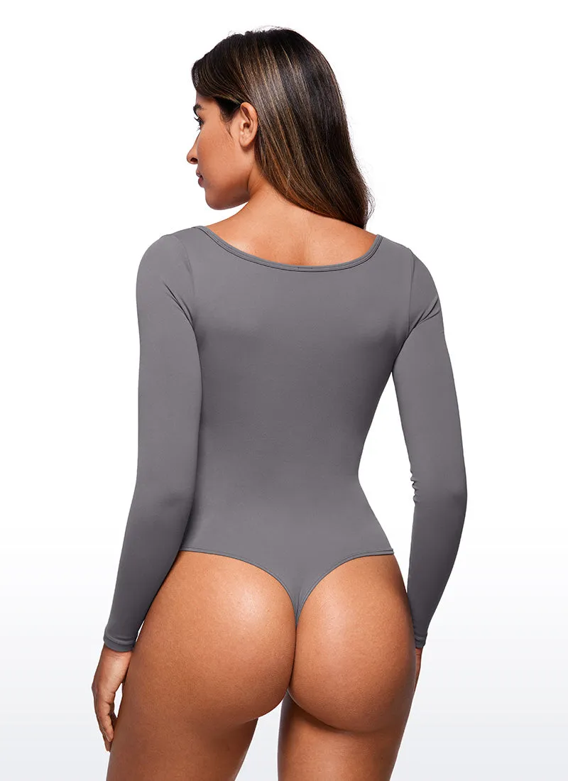 Butterluxe Square Neck Long Sleeve Bodysuits sold by CRZ Yoga product image thumbnail 2