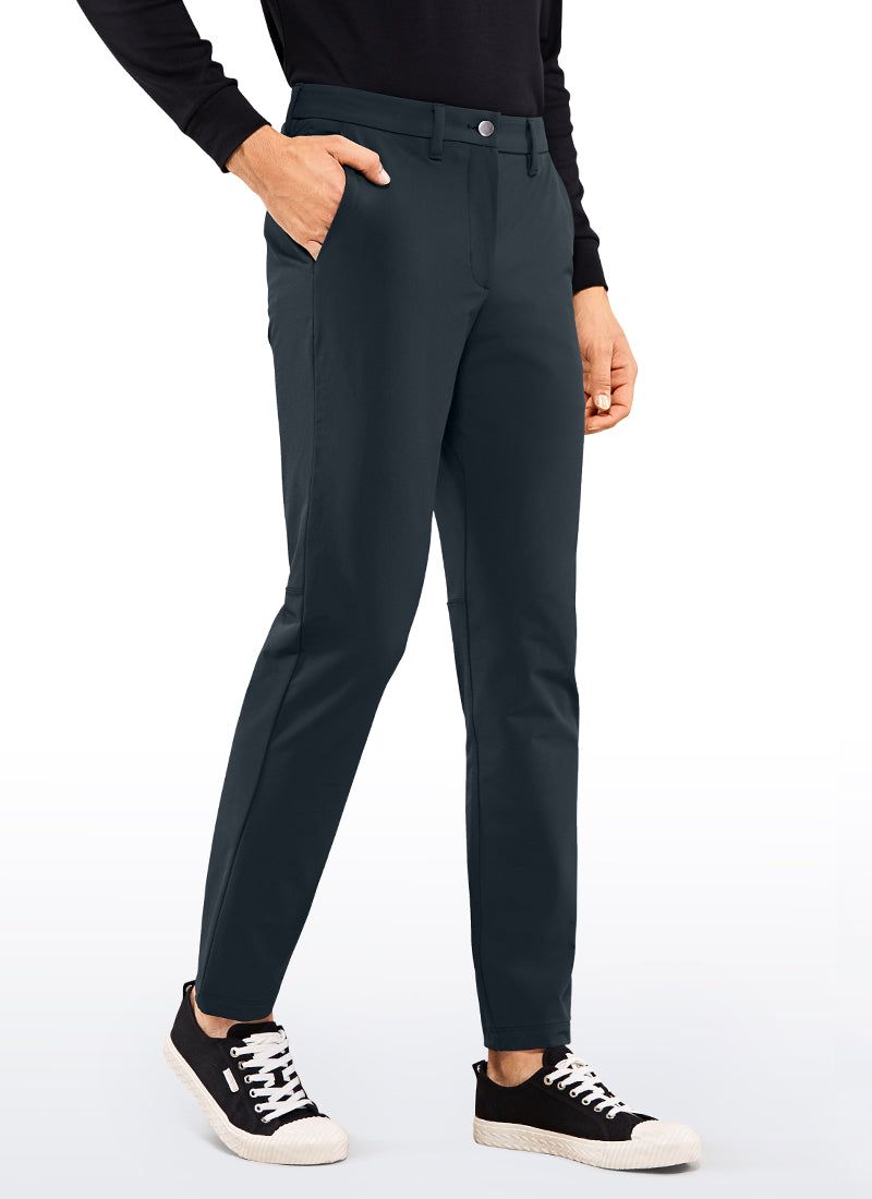 Stretch Slim-Fit Pants with Pockets 33'' sold by CRZ Yoga