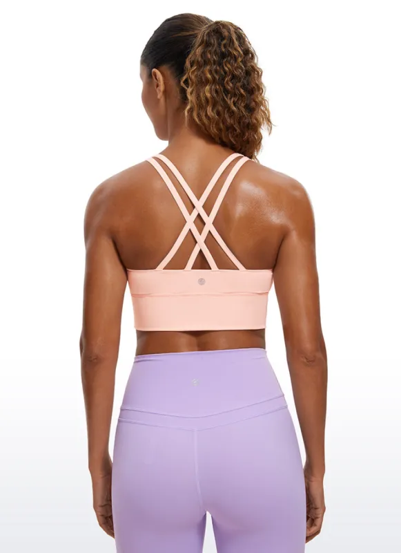 Nakedfeel Strappy Longline Bra Criss Cross Back sold by CRZ Yoga