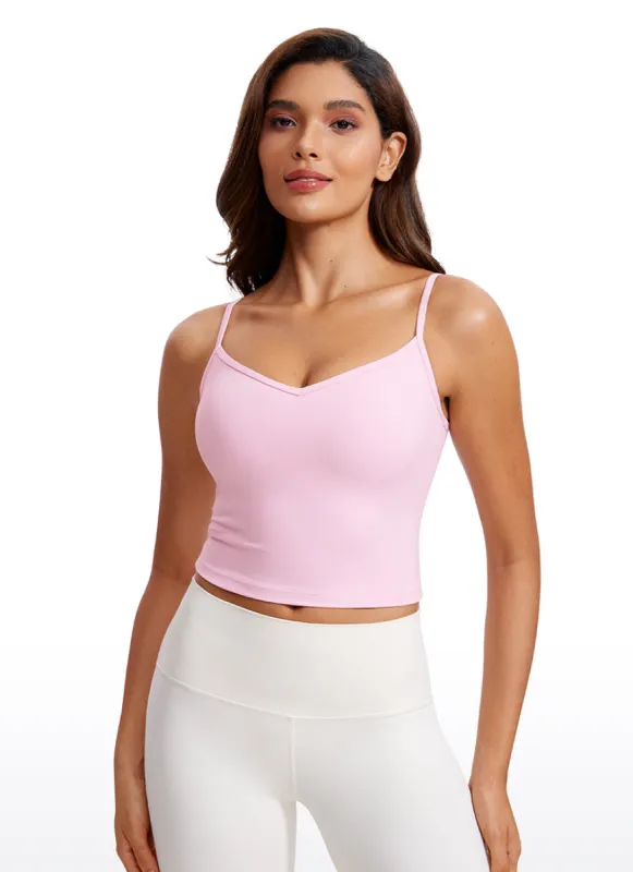 Butterluxe V Neck Sweetheart Built-in Bra Tanks sold by CRZ Yoga