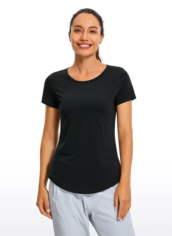 Pima Cotton Short Sleeve sold by CRZ Yoga