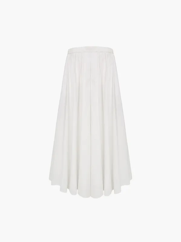 Pleated Poplin Skirt made by Oddli