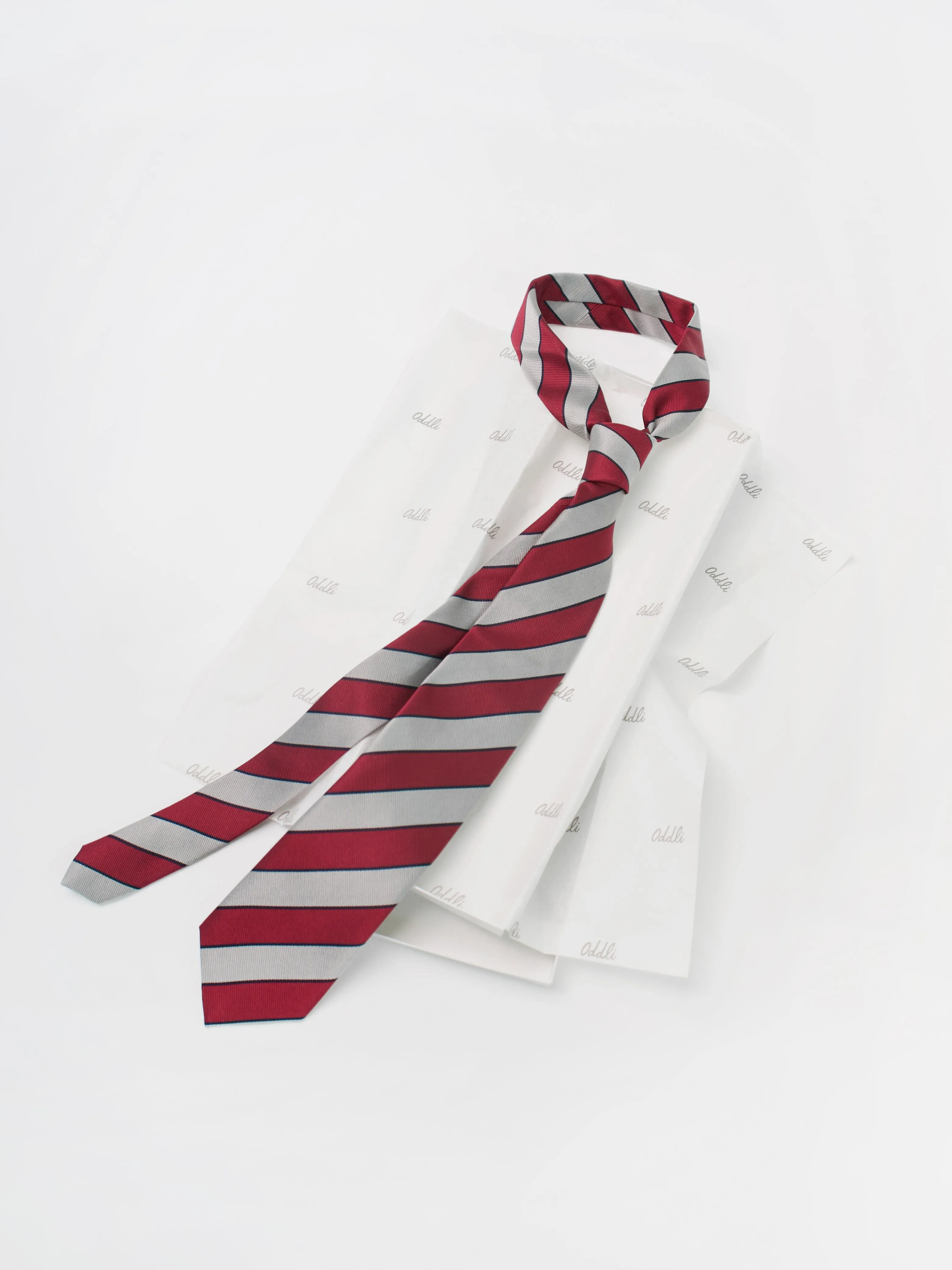 Striped Silk Tie sold by Oddli product image thumbnail 5