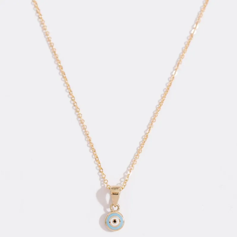 Mini Evil Eye Pendant sold by Raquel Rosalie