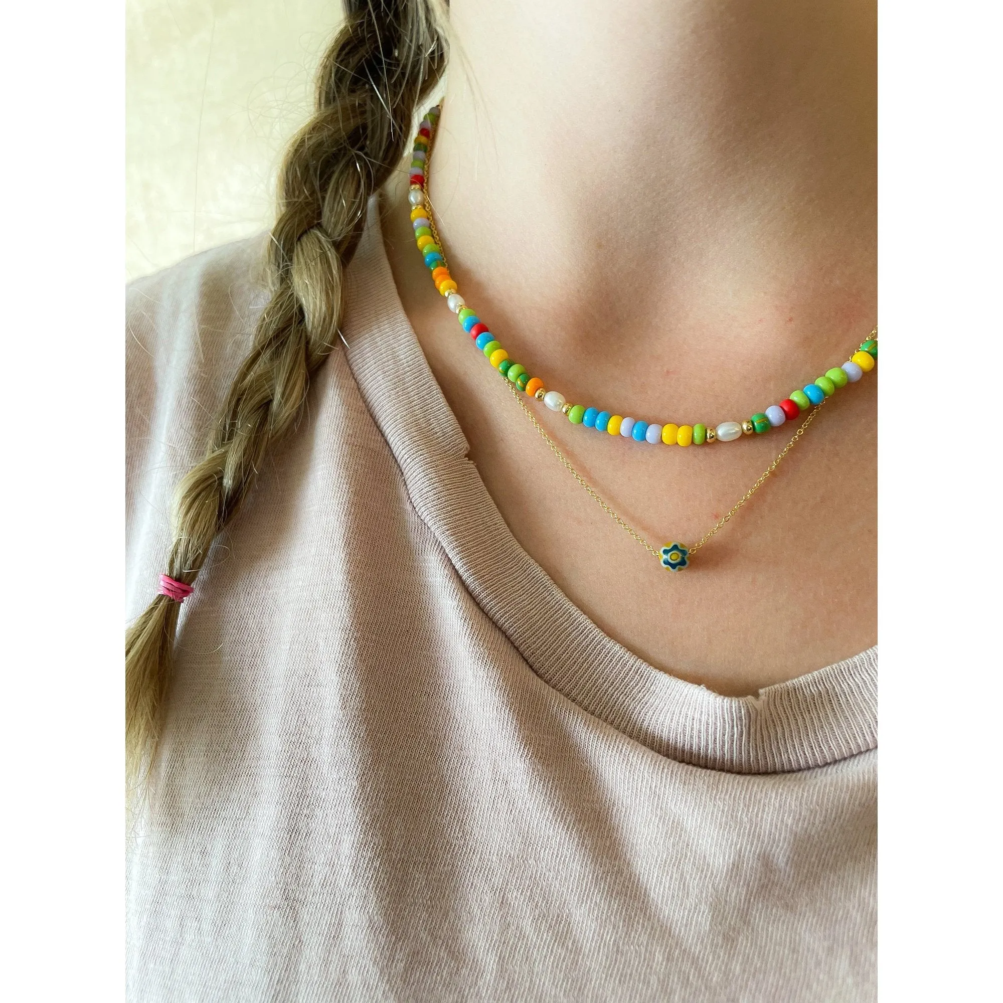 Flower Power Necklace sold by Raquel Rosalie product image thumbnail 5