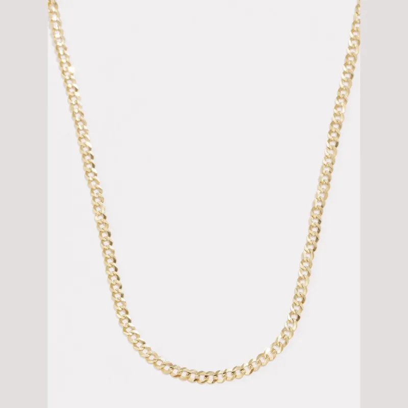 Solid Gold Curb Chain sold by Raquel Rosalie