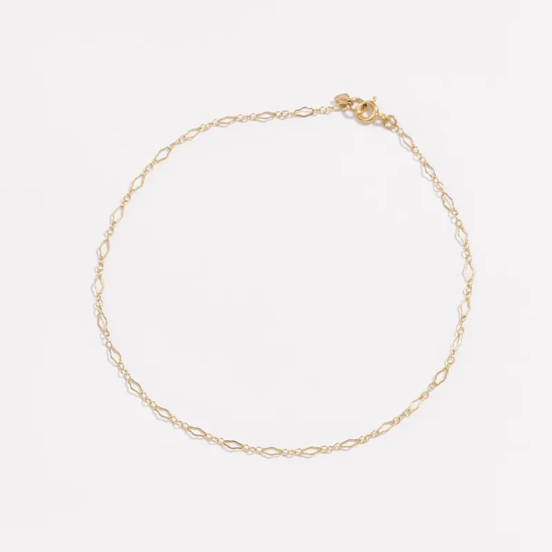 Crinkle Anklet sold by Raquel Rosalie