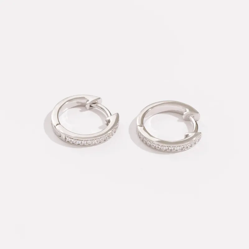 Pave Huggies sold by Raquel Rosalie