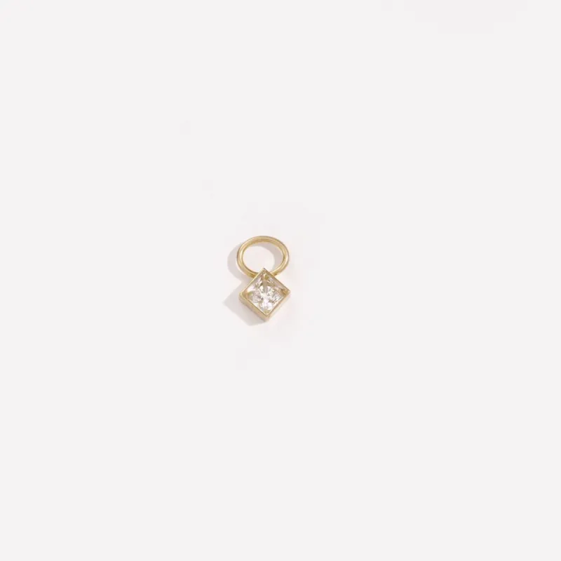 Topaz Huggie Charm sold by Raquel Rosalie