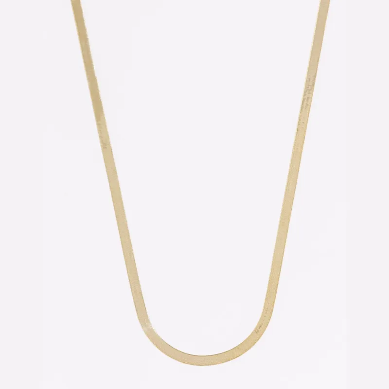 Solid Gold Herringbone