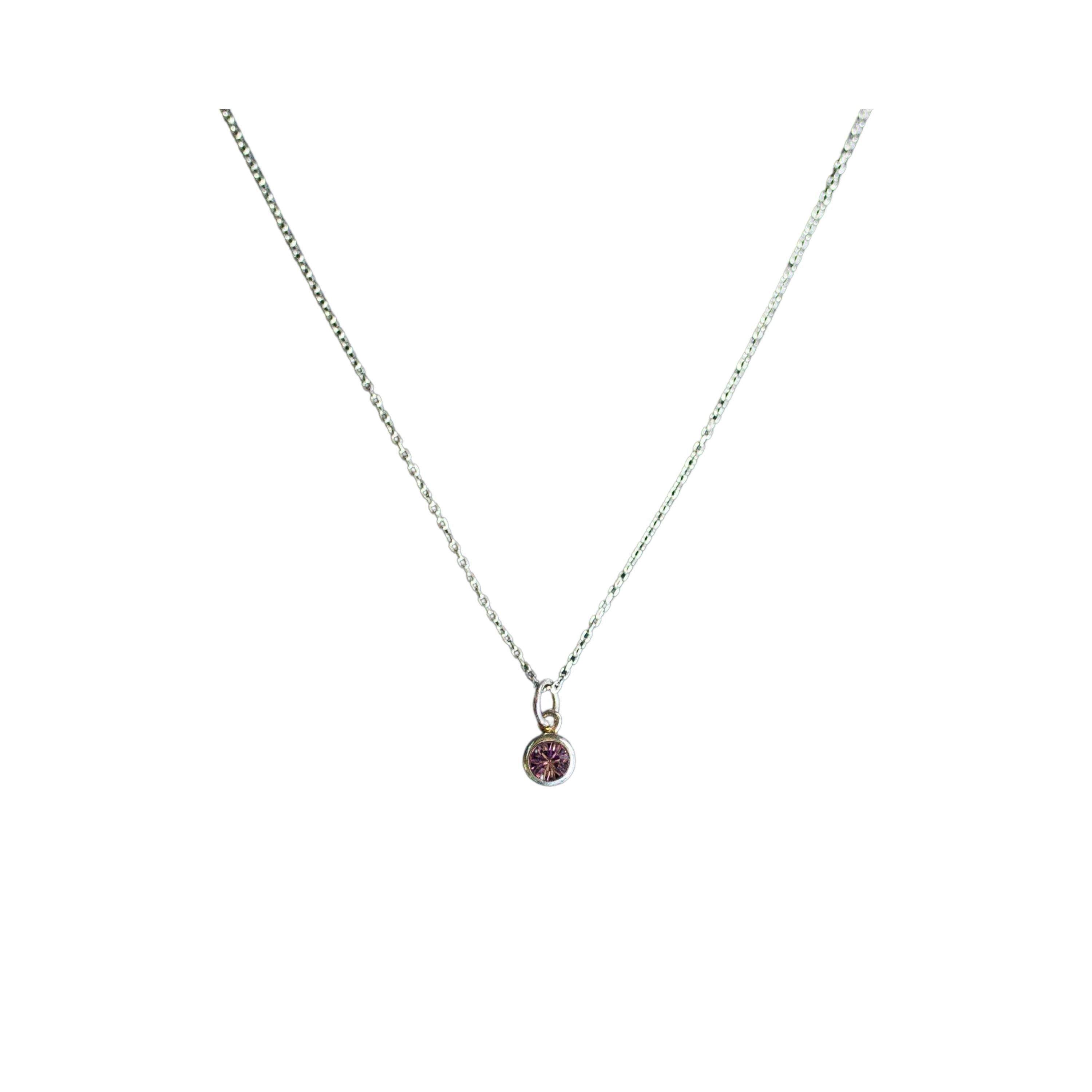 Silver Birthstone Pendant sold by Raquel Rosalie