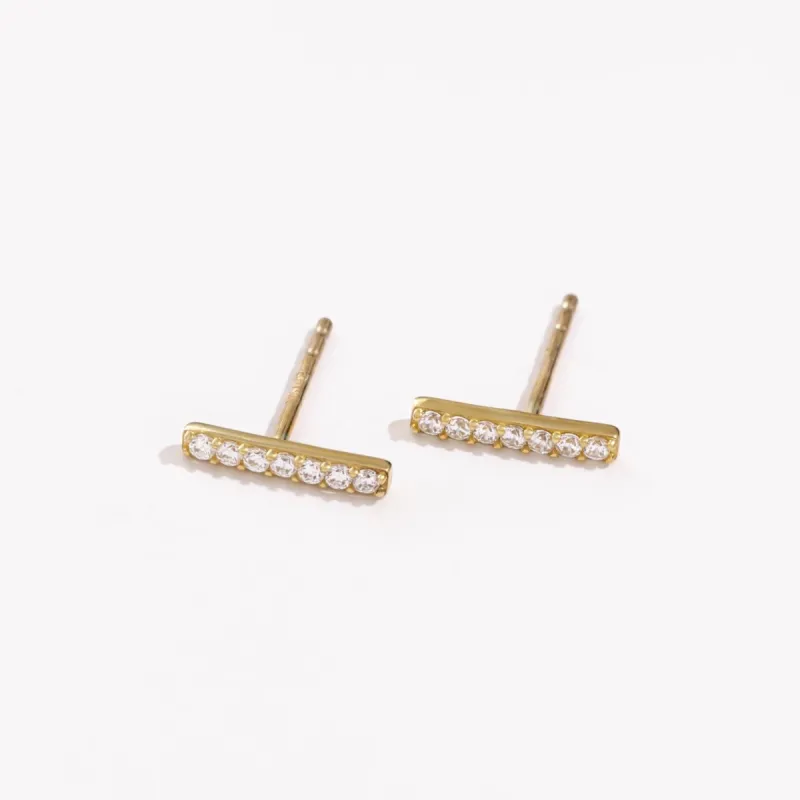 Nora Bar Studs sold by Raquel Rosalie