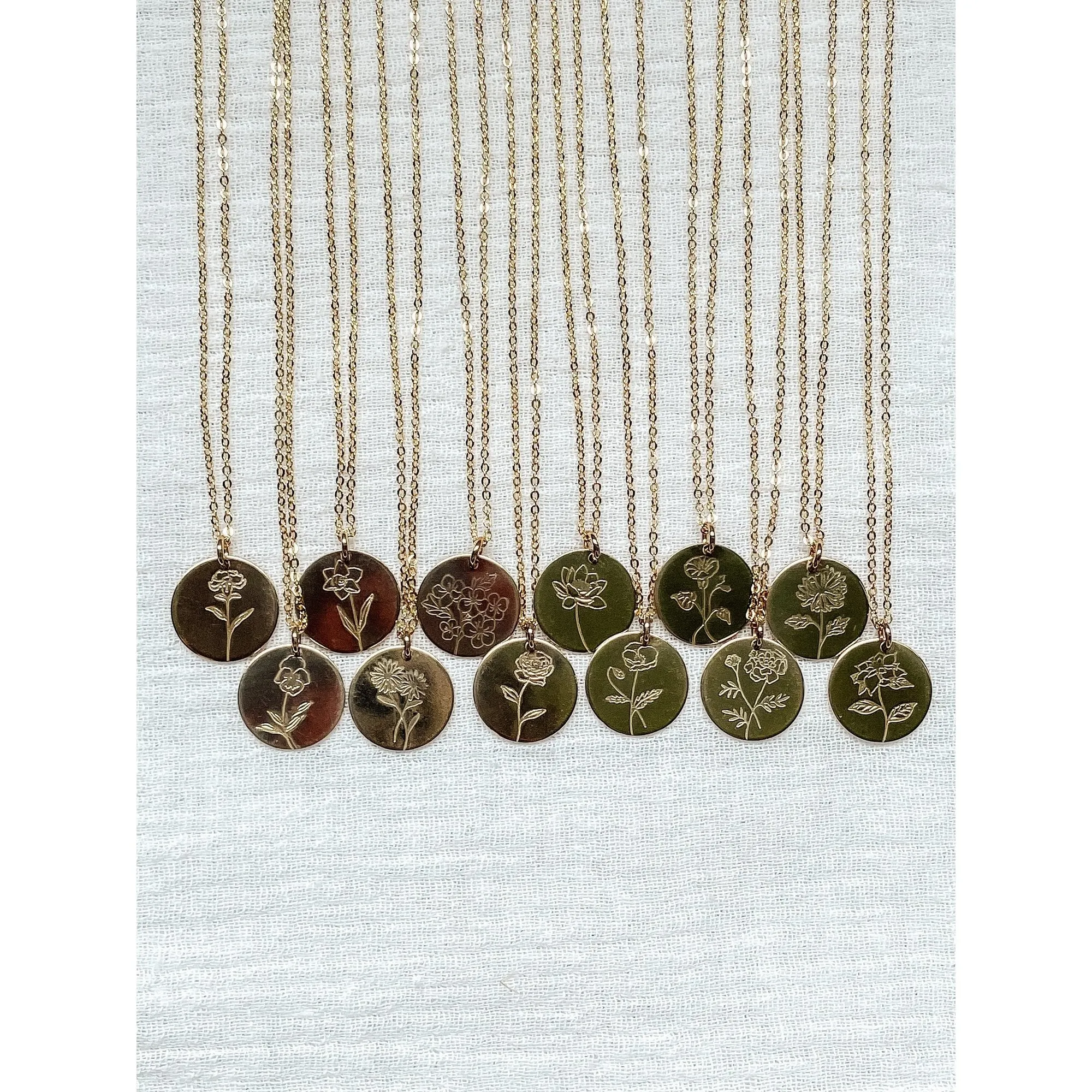 Birthflower Necklace sold by Raquel Rosalie product image thumbnail 5