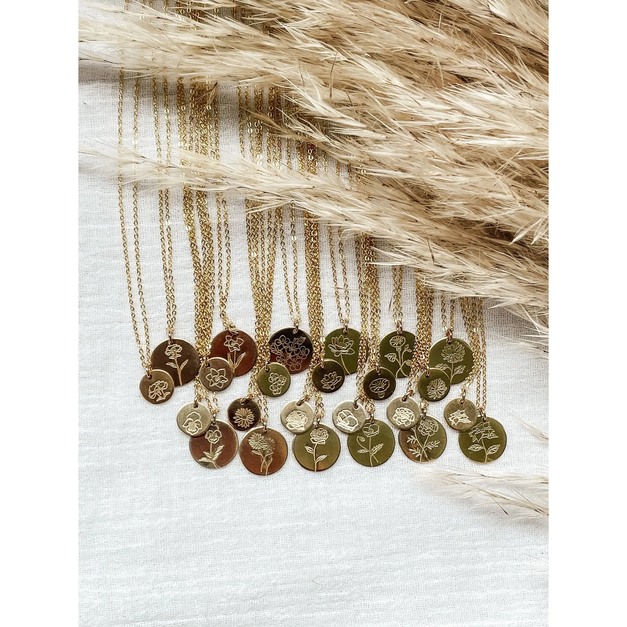 Birthflower Necklace sold by Raquel Rosalie product image thumbnail 3