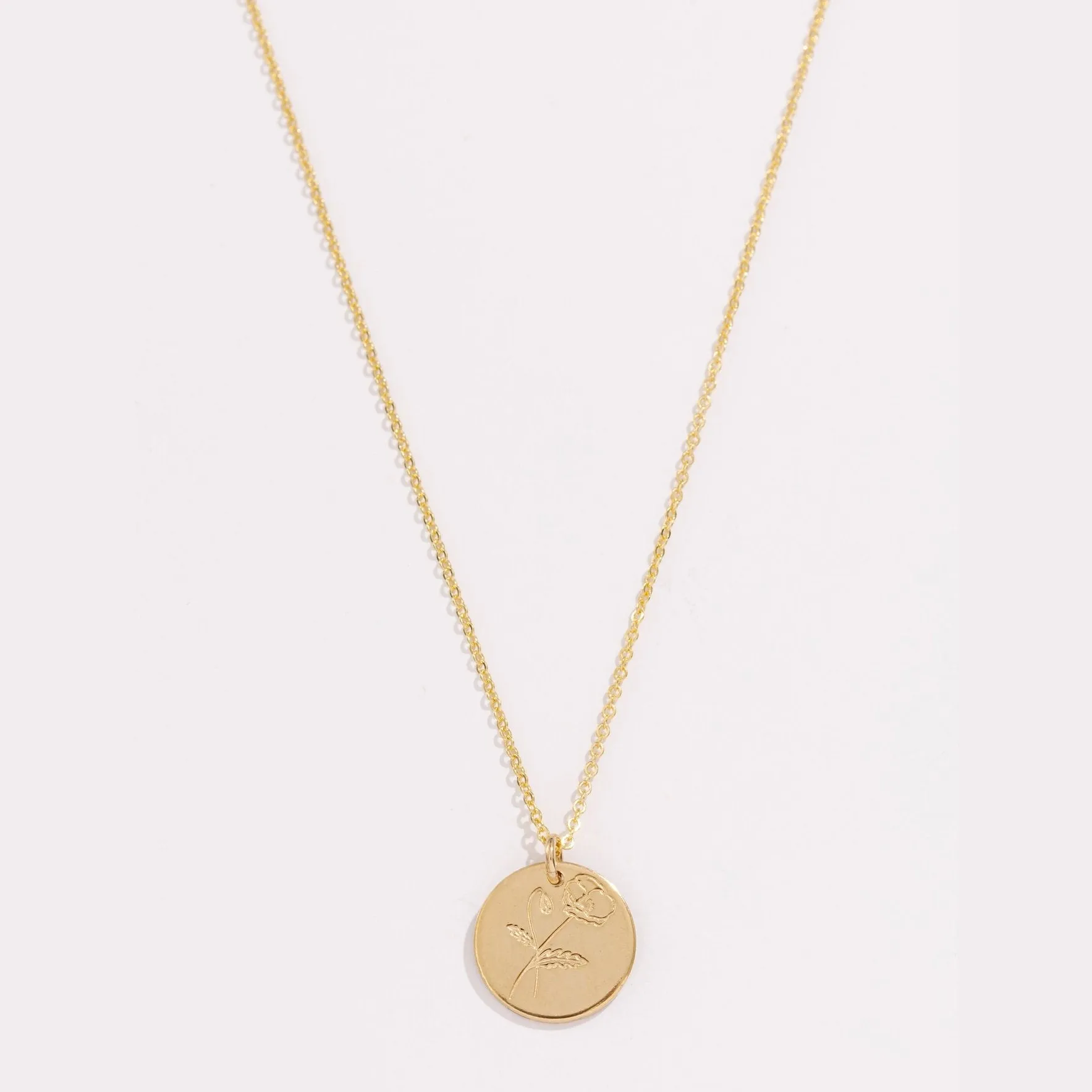 Birthflower Necklace sold by Raquel Rosalie