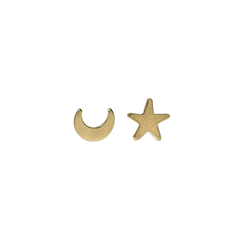 Star & Moon Studs sold by Raquel Rosalie