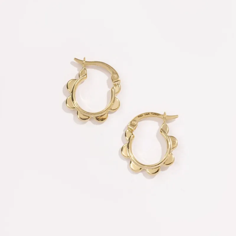 Scalloped Hoop sold by Raquel Rosalie