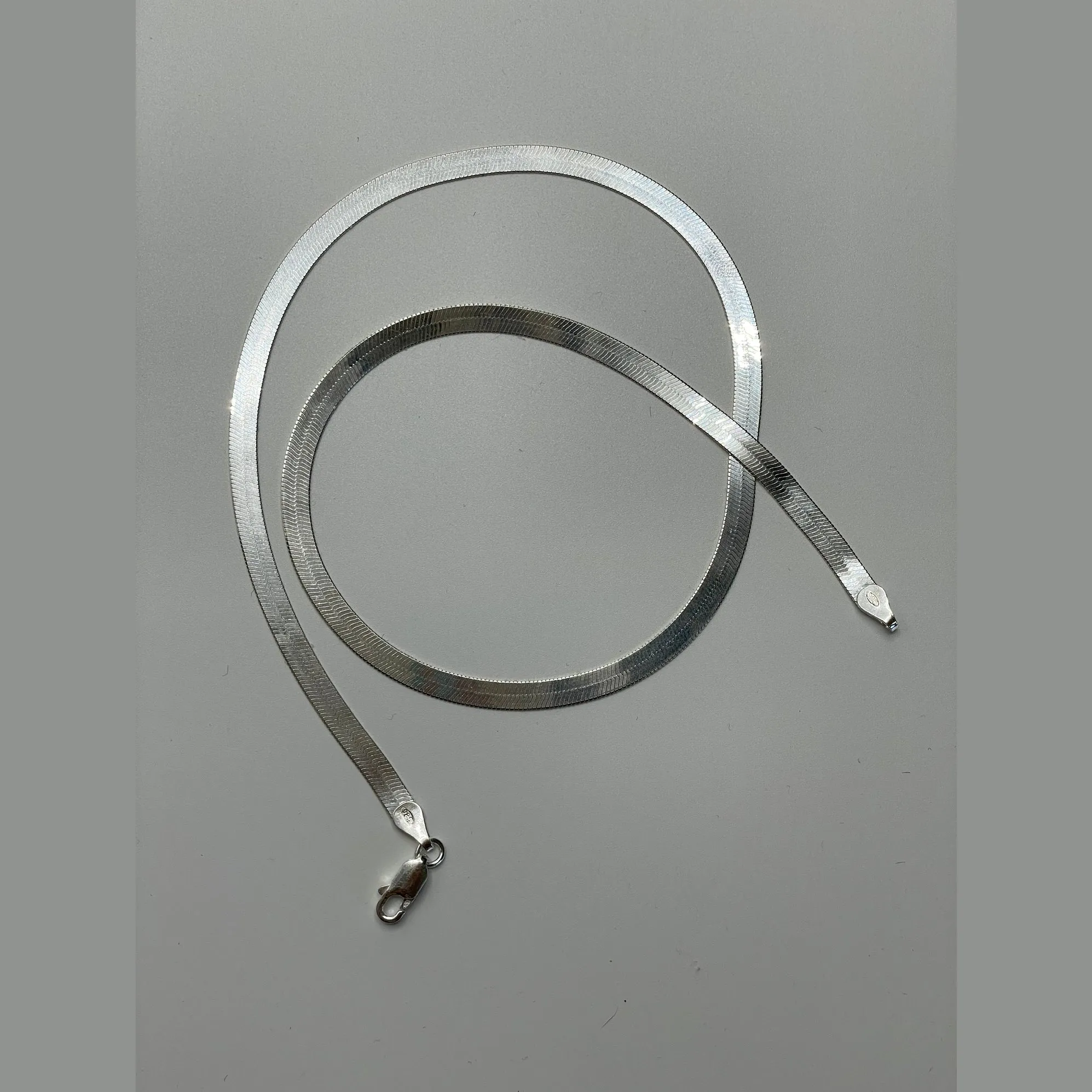 Silver Herringbone sold by Raquel Rosalie product image thumbnail 5