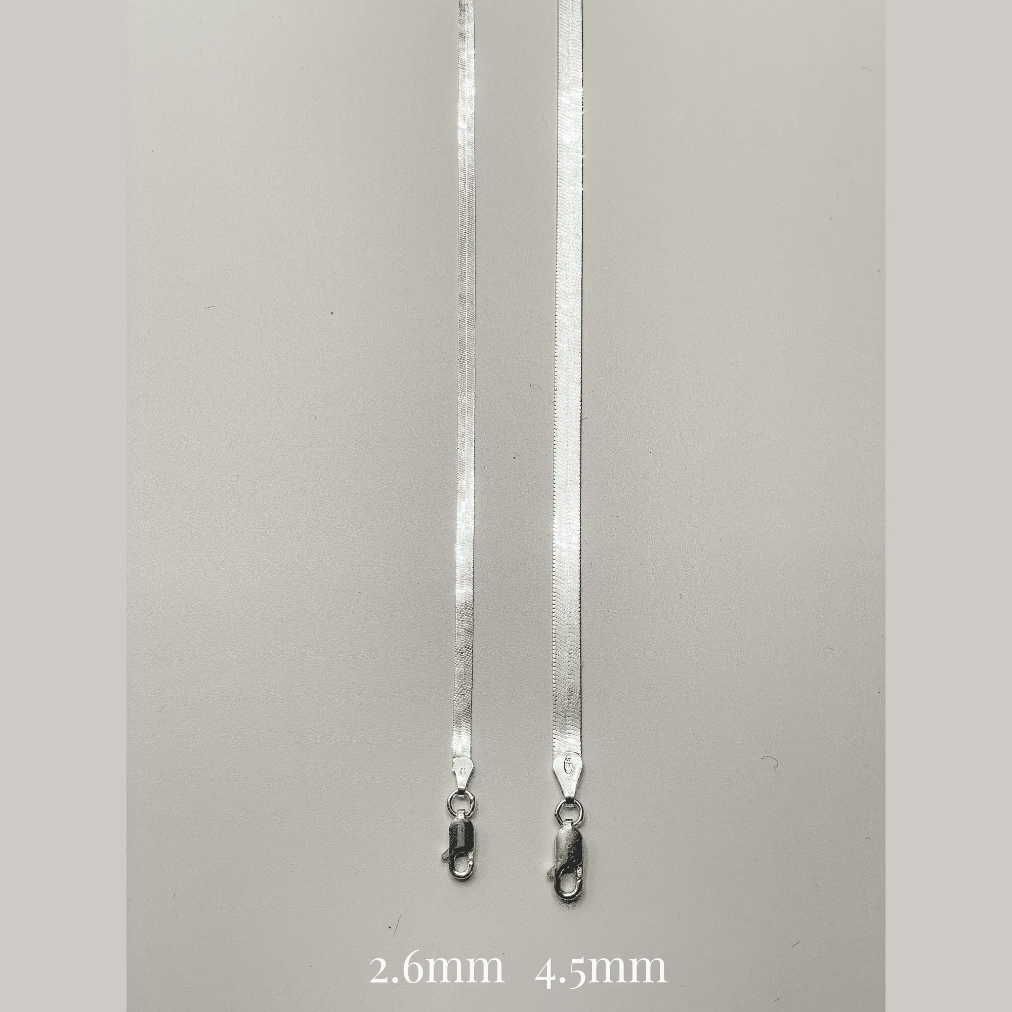 Silver Herringbone sold by Raquel Rosalie product image thumbnail 3