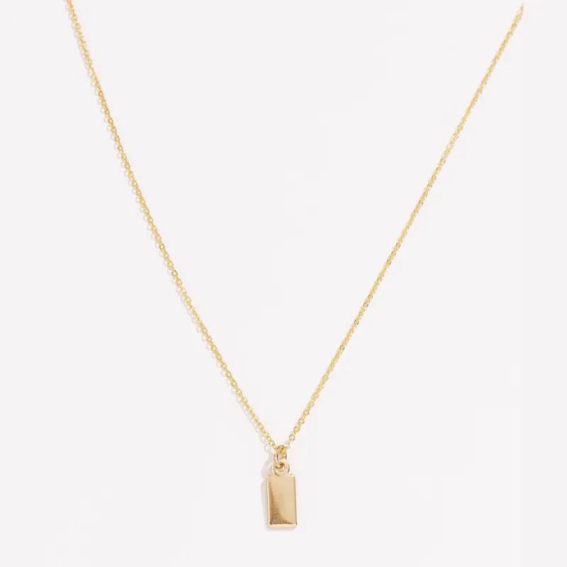 Tag Necklace sold by Raquel Rosalie