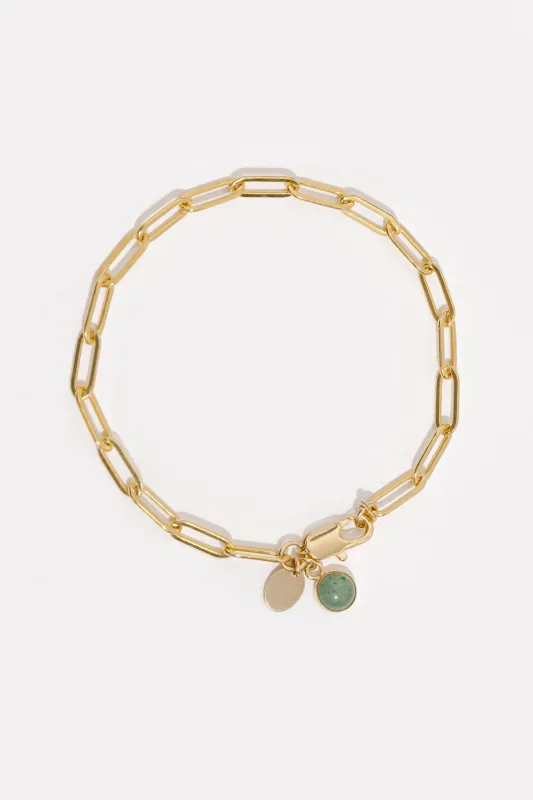 Aventurine Charm Bracelet sold by Raquel Rosalie