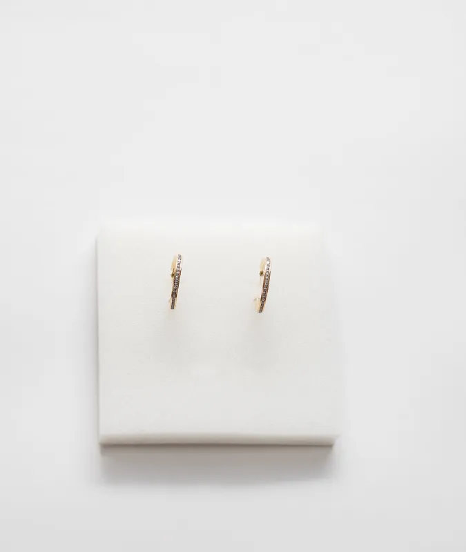 Pave Hoops sold by Raquel Rosalie