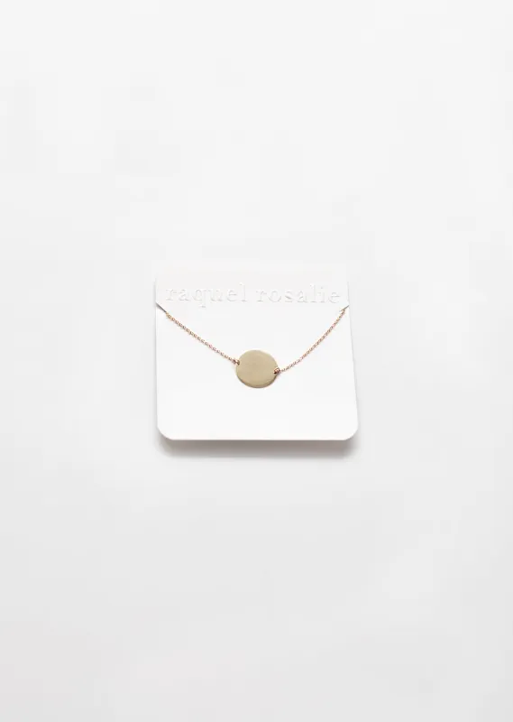 Engravible disc Bracelet made by Raquel Rosalie