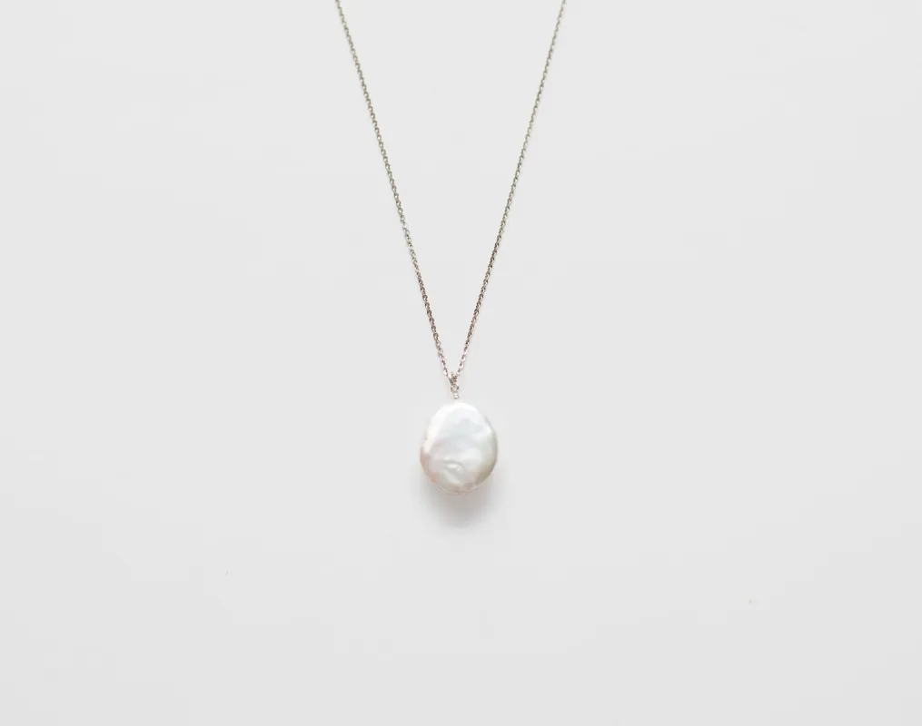 Pearl on chain sold by Raquel Rosalie