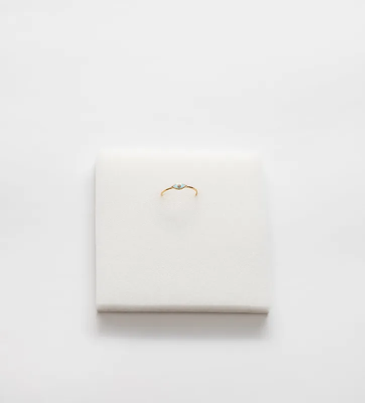 Agatha Ring Blue & Pink sold by Raquel Rosalie