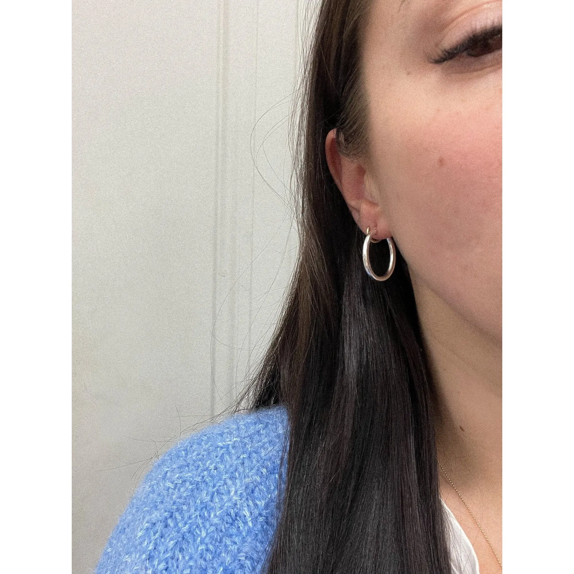 Elongated Hoops sold by Raquel Rosalie product image thumbnail 2