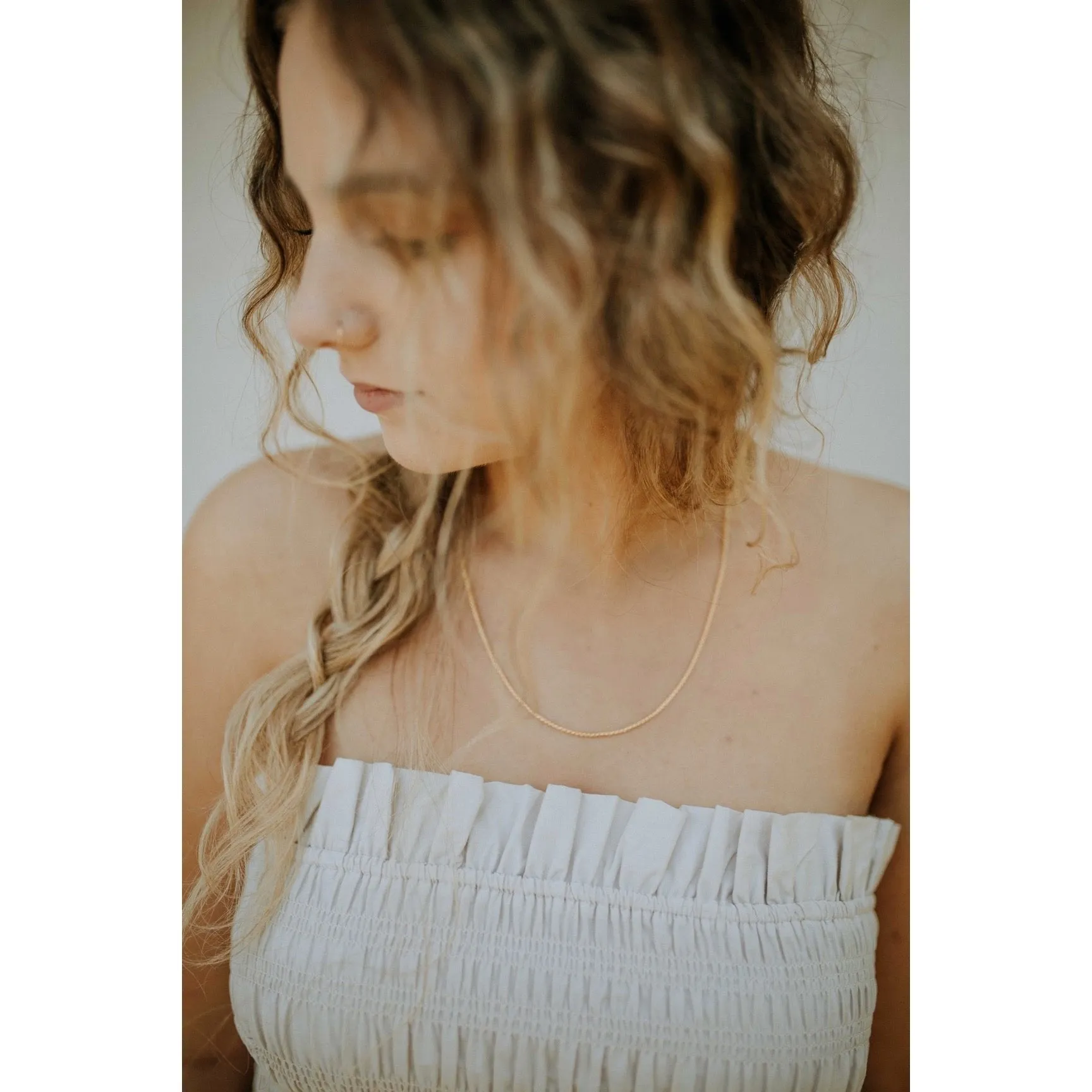 Thick Box Chain sold by Raquel Rosalie product image thumbnail 3