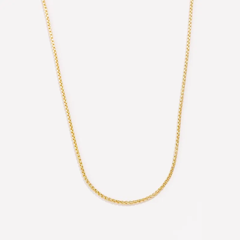 Thick Box Chain sold by Raquel Rosalie