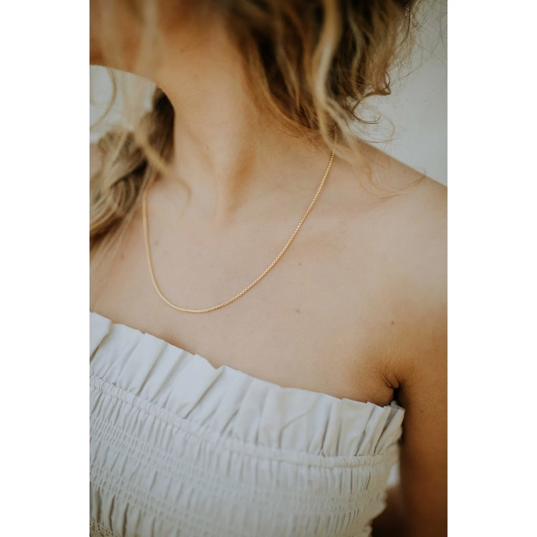 Thick Box Chain sold by Raquel Rosalie product image thumbnail 2