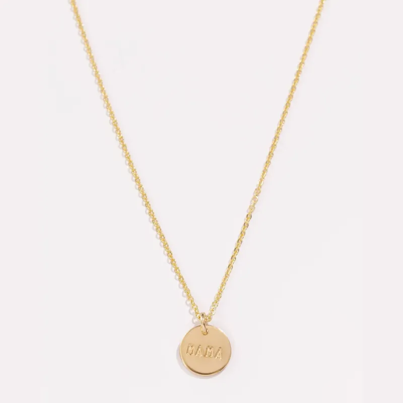 Mama Disc Necklace sold by Raquel Rosalie