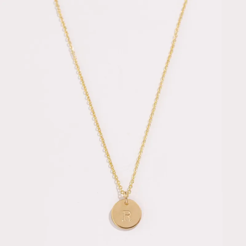 Monogram Disc Necklace sold by Raquel Rosalie