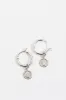 Medallion Drop Hoops sold by Raquel Rosalie