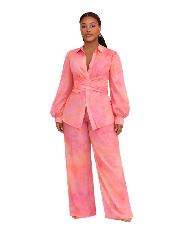 Zena Set in "Nori" Print sold by IWADÉ