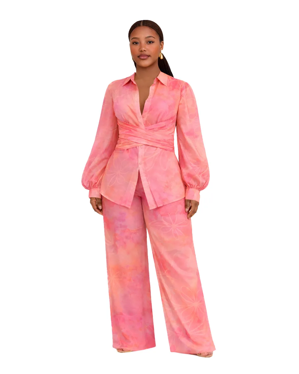 Zena Set in "Nori" Print sold by IWADÉ