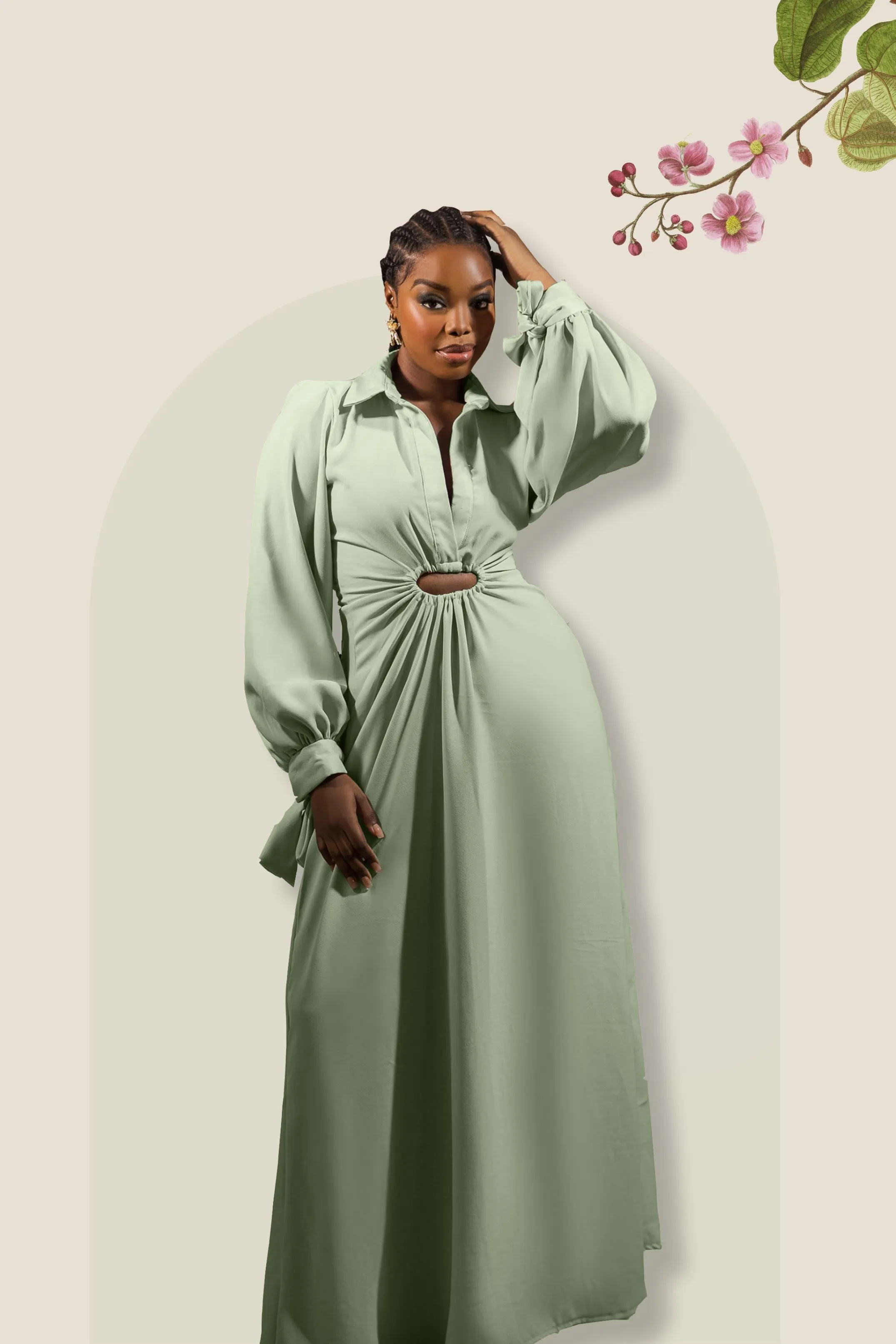 UMI DRESS (Mint) - New sold by IWADÉ