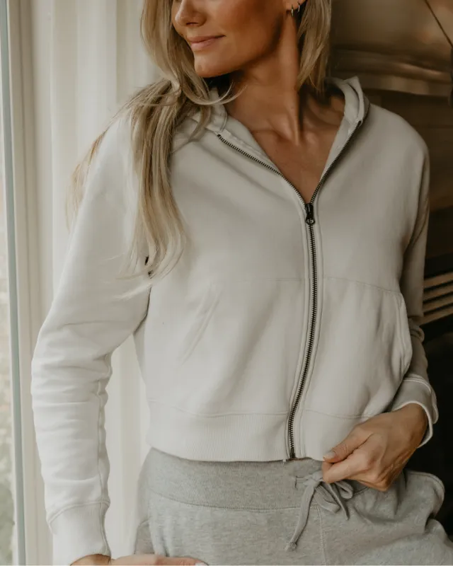 Crop Zip Hoodie made by Steel City