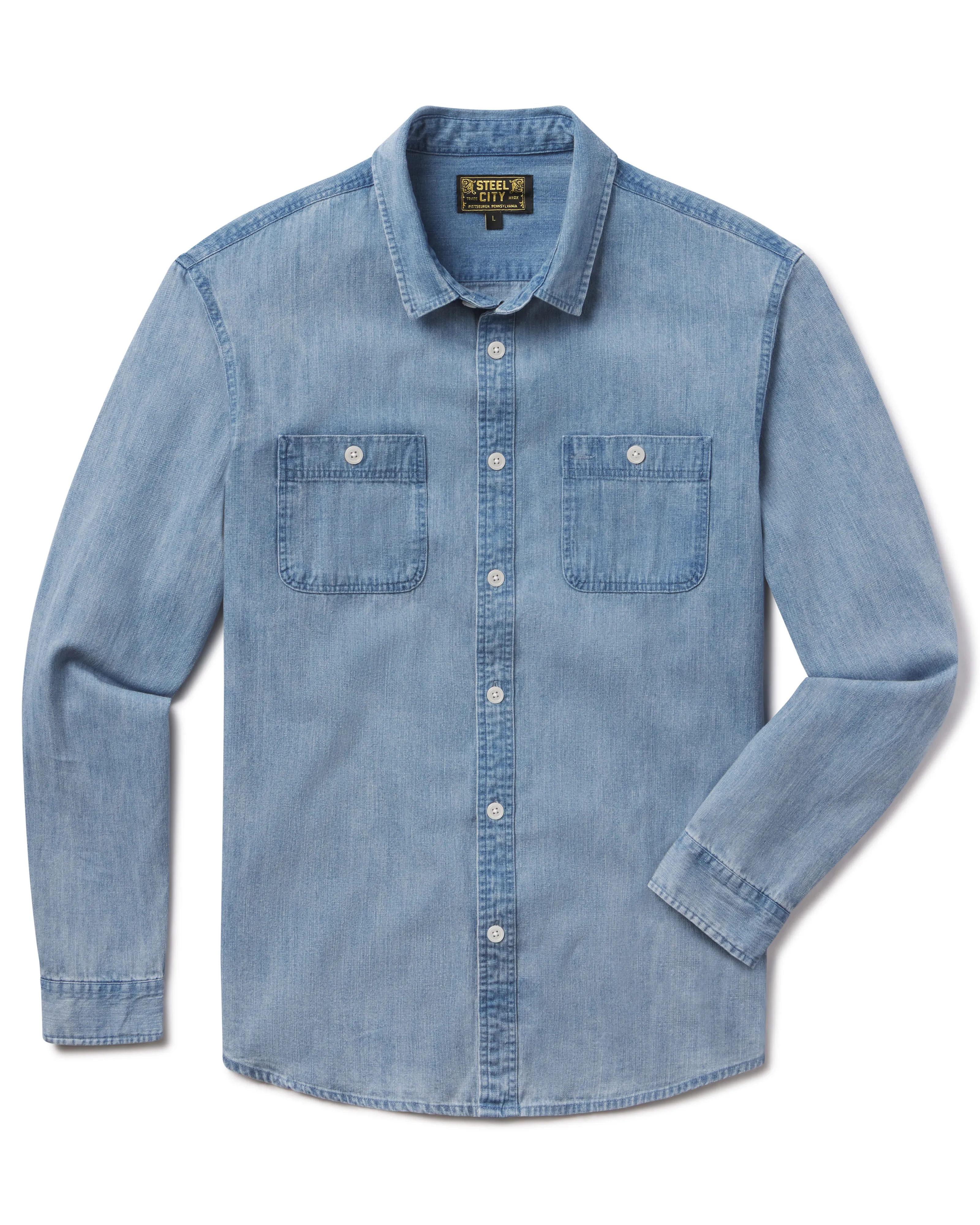 Chambray Shirt sold by Steel City product image thumbnail 2