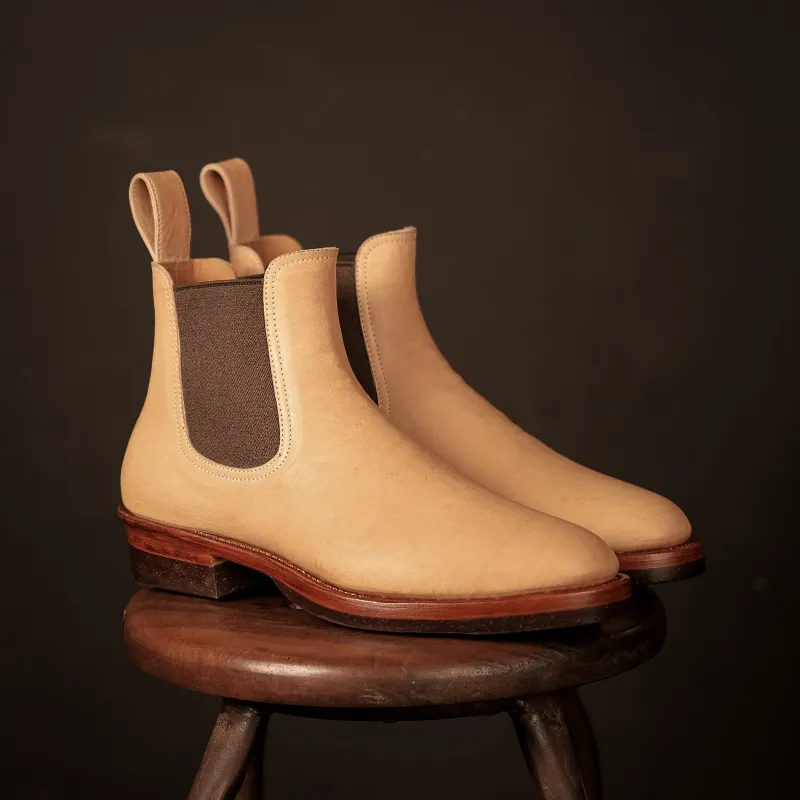 [ BRISELBLACK X STRIDEWISE ] THE SEVENTH - NATURAL KANGAROO made by Briselblack Bootmakers