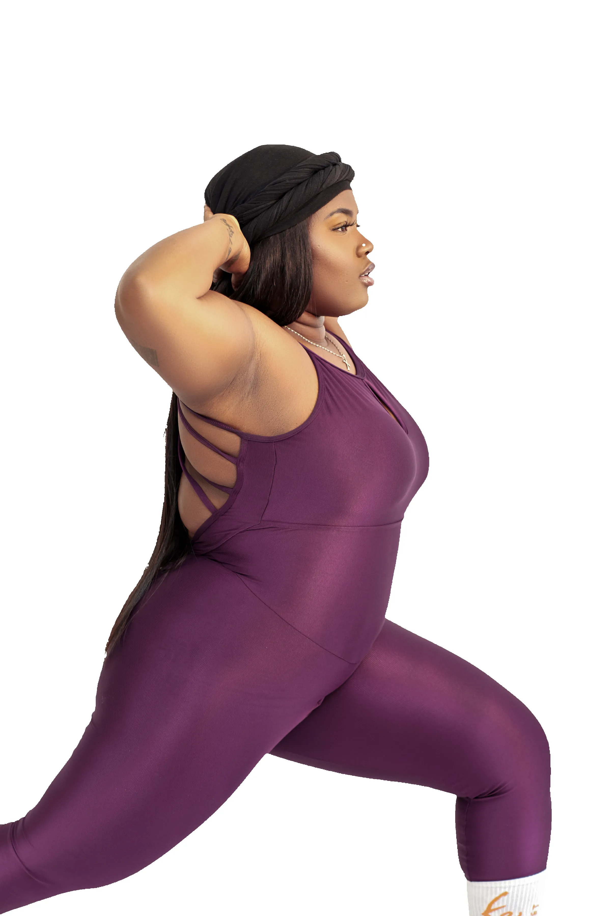 ELEVATE JUMPSUIT PLUM sold by FitEet product image thumbnail 2