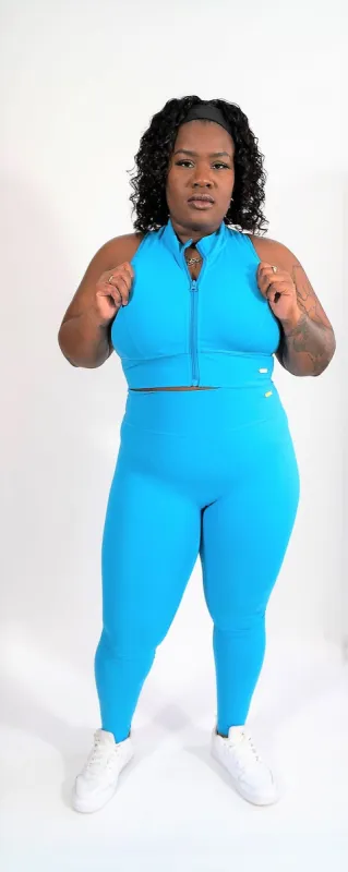 Azure Full Length Leggings sold by FitEet