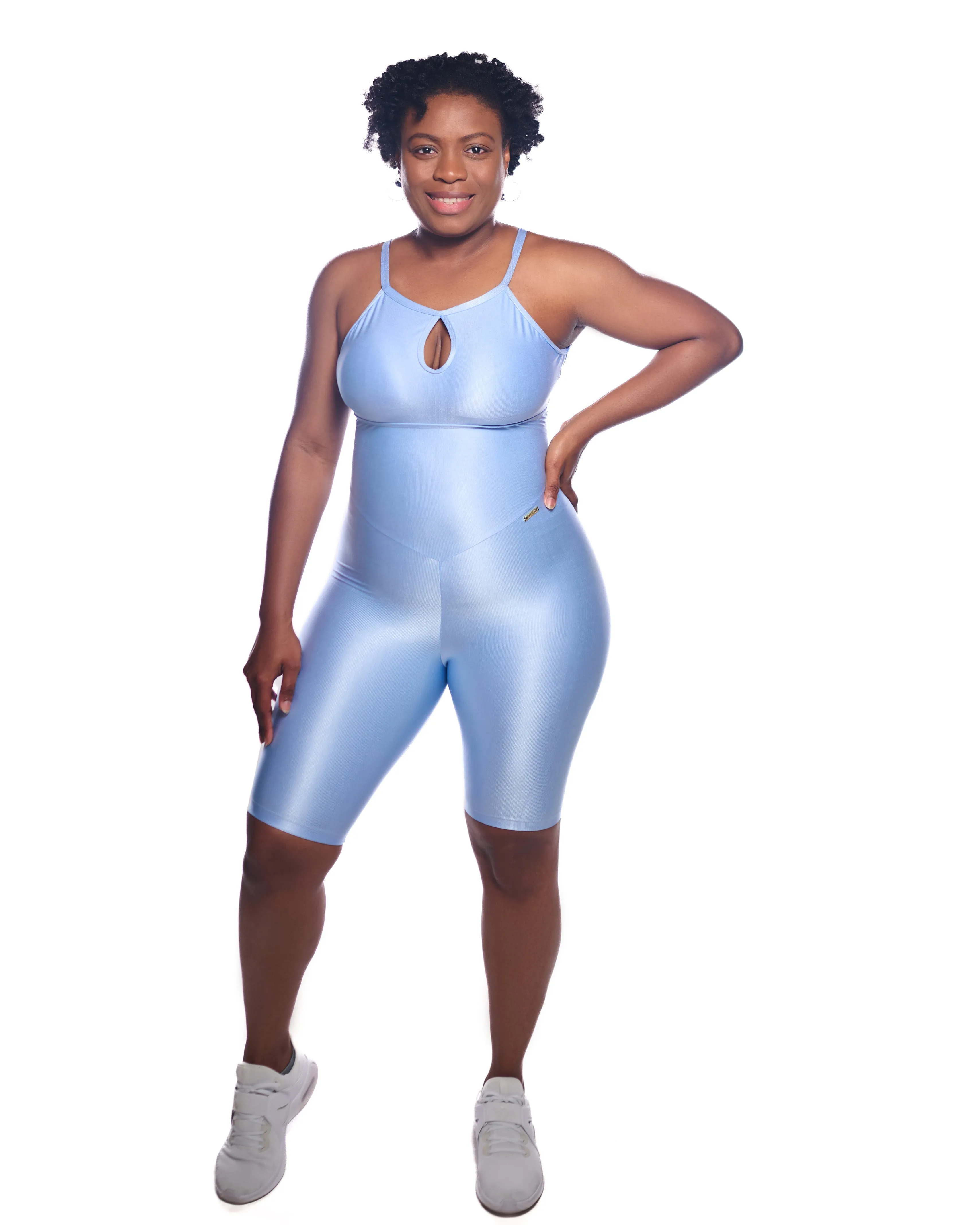 ELEVATE BIKER SHORTS JUMPSUIT AQUAMARINE sold by FitEet product image thumbnail 3